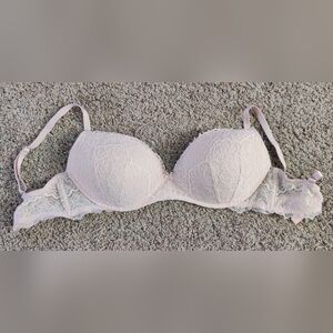 Victoria's Secret lace pink/cream 34DD 34E bra